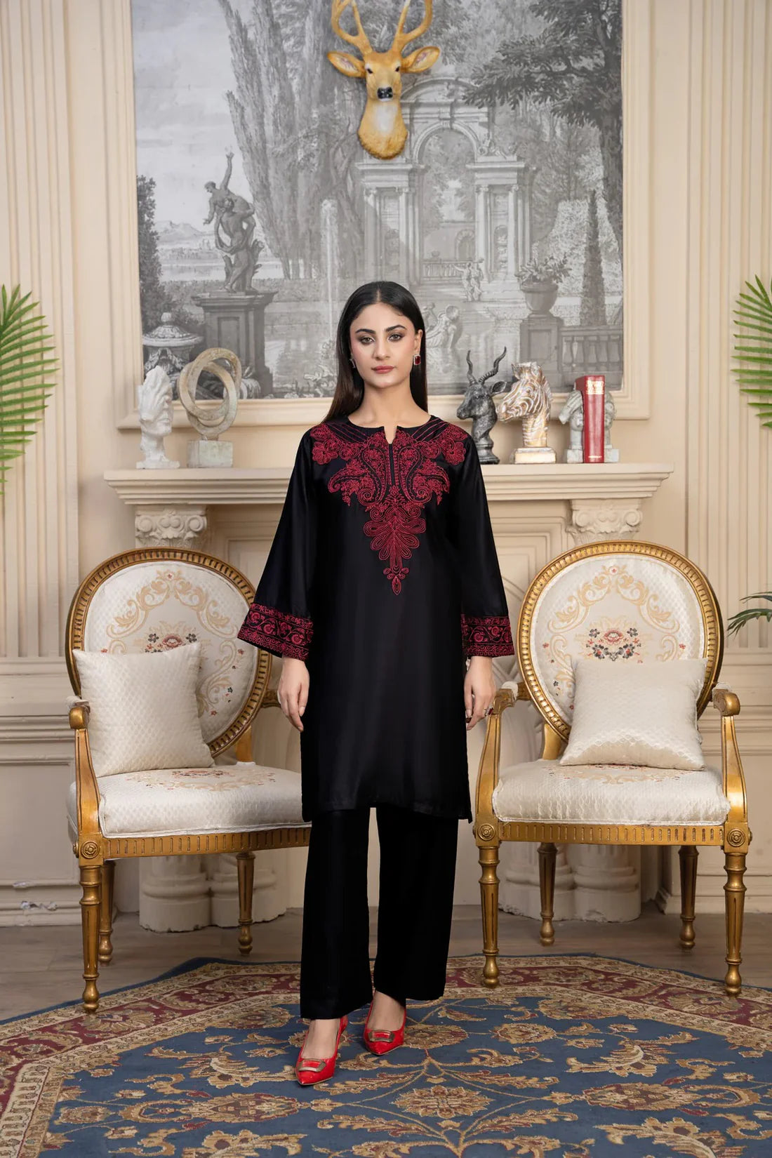 Taaj Farshi Emboriederd 3-Pcs