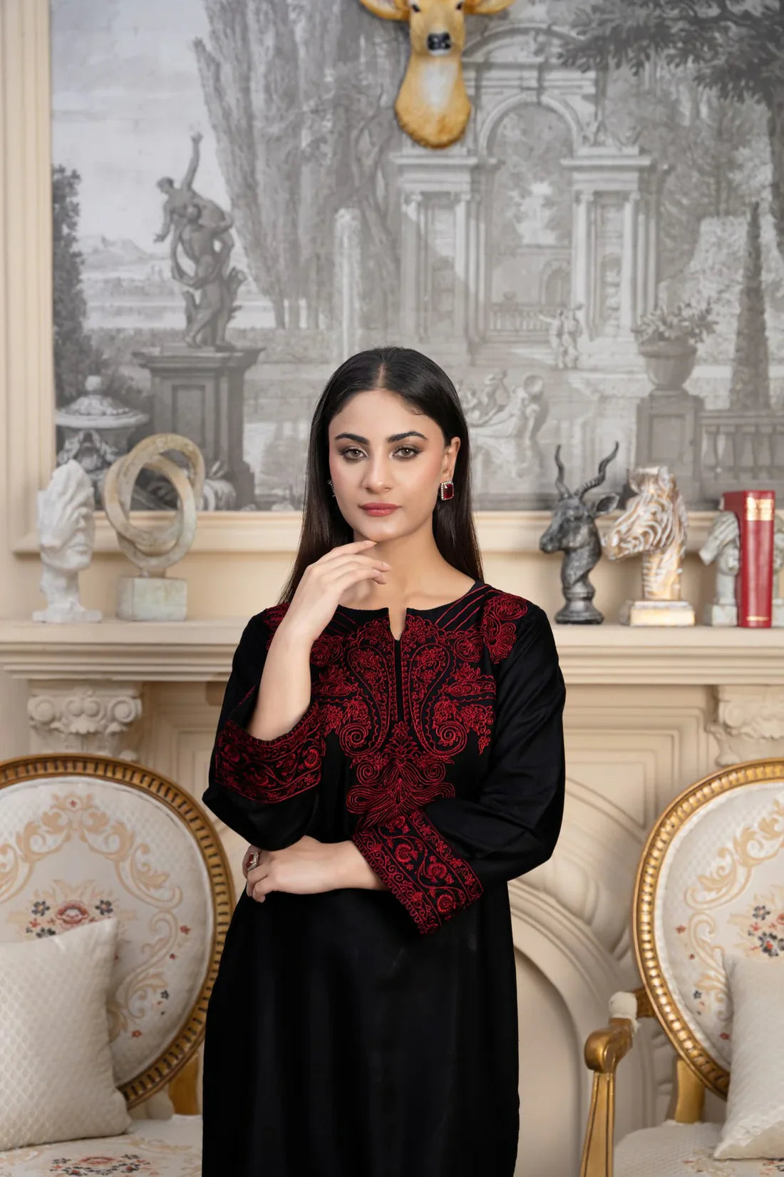 Taaj Farshi Emboriederd 3-Pcs