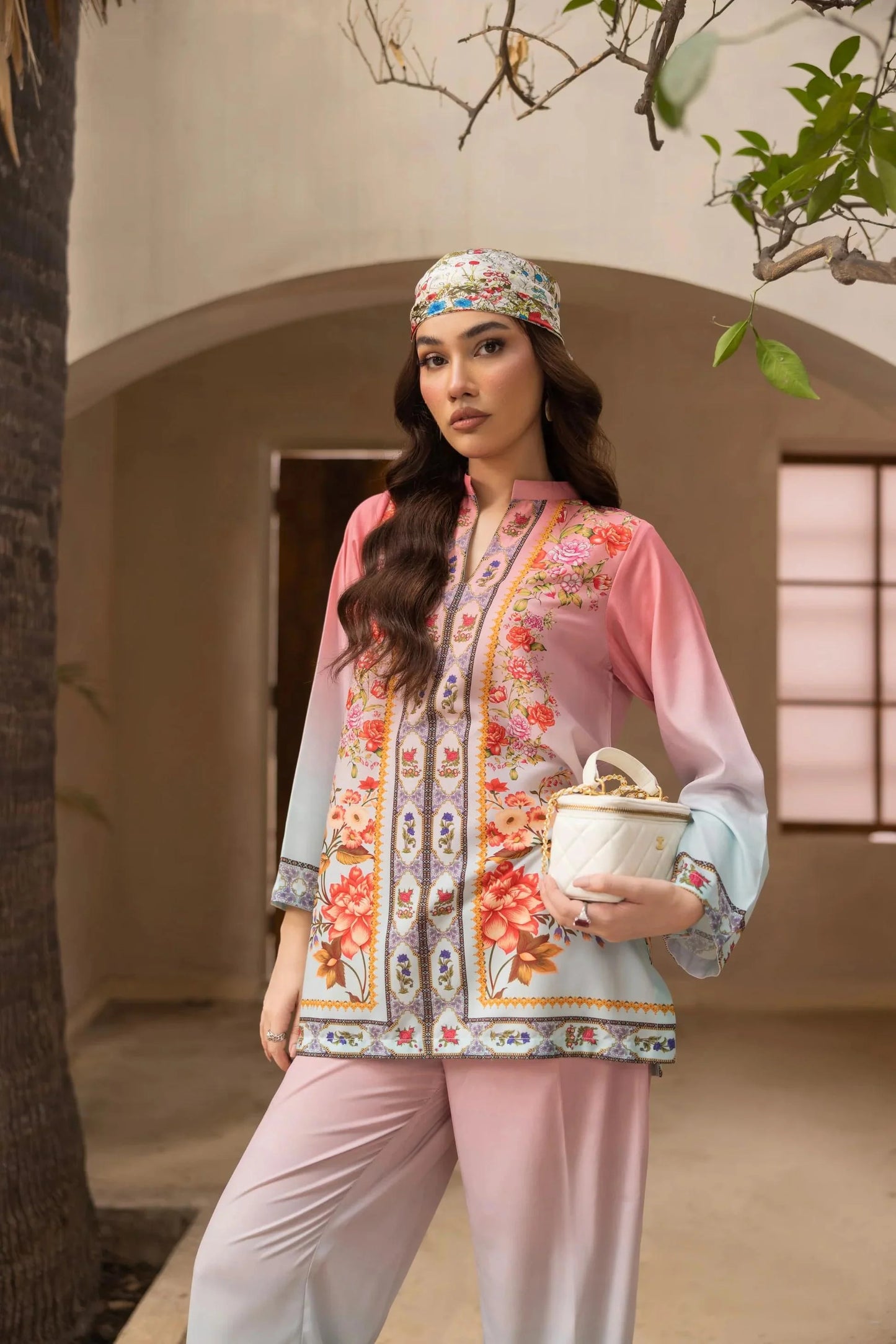 Pink Bloom Printed 2-Piece Co-ord Set