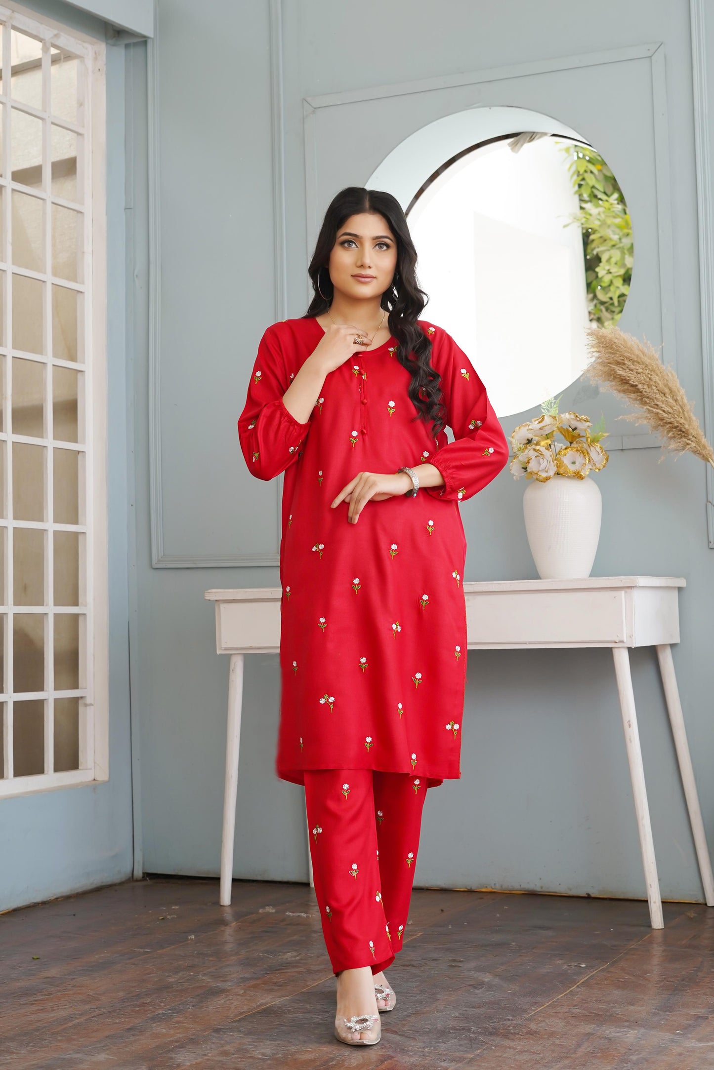 Petal Embroidered