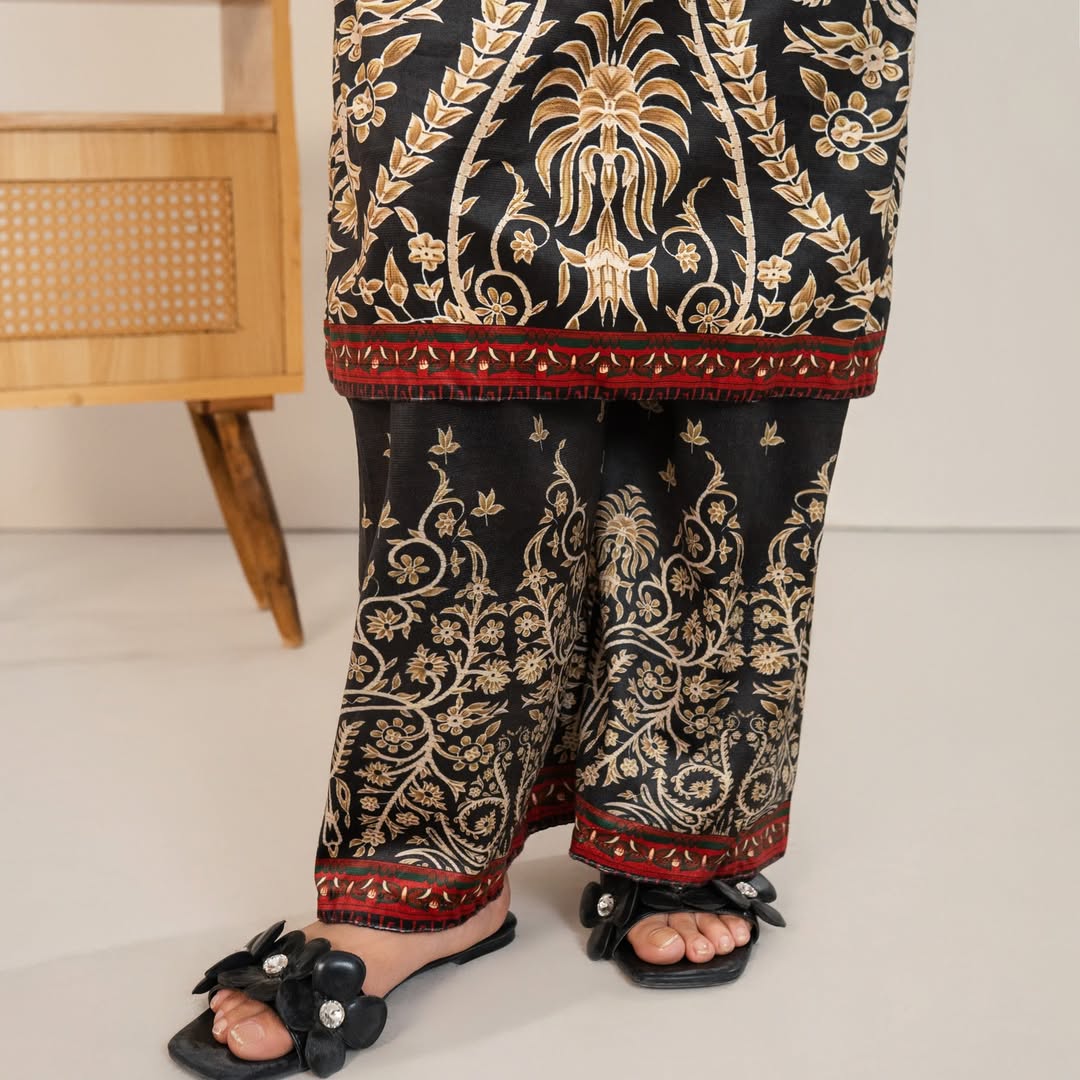 BLACK BLOOM VELVET - 2PCS