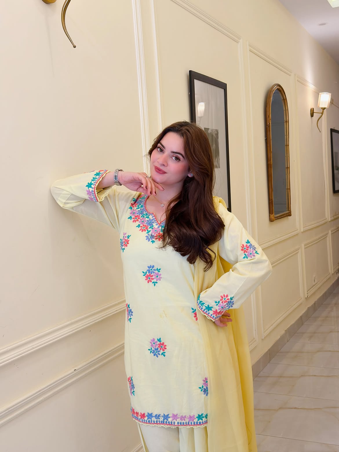 MINA Pastel Yellow 3PC Suit