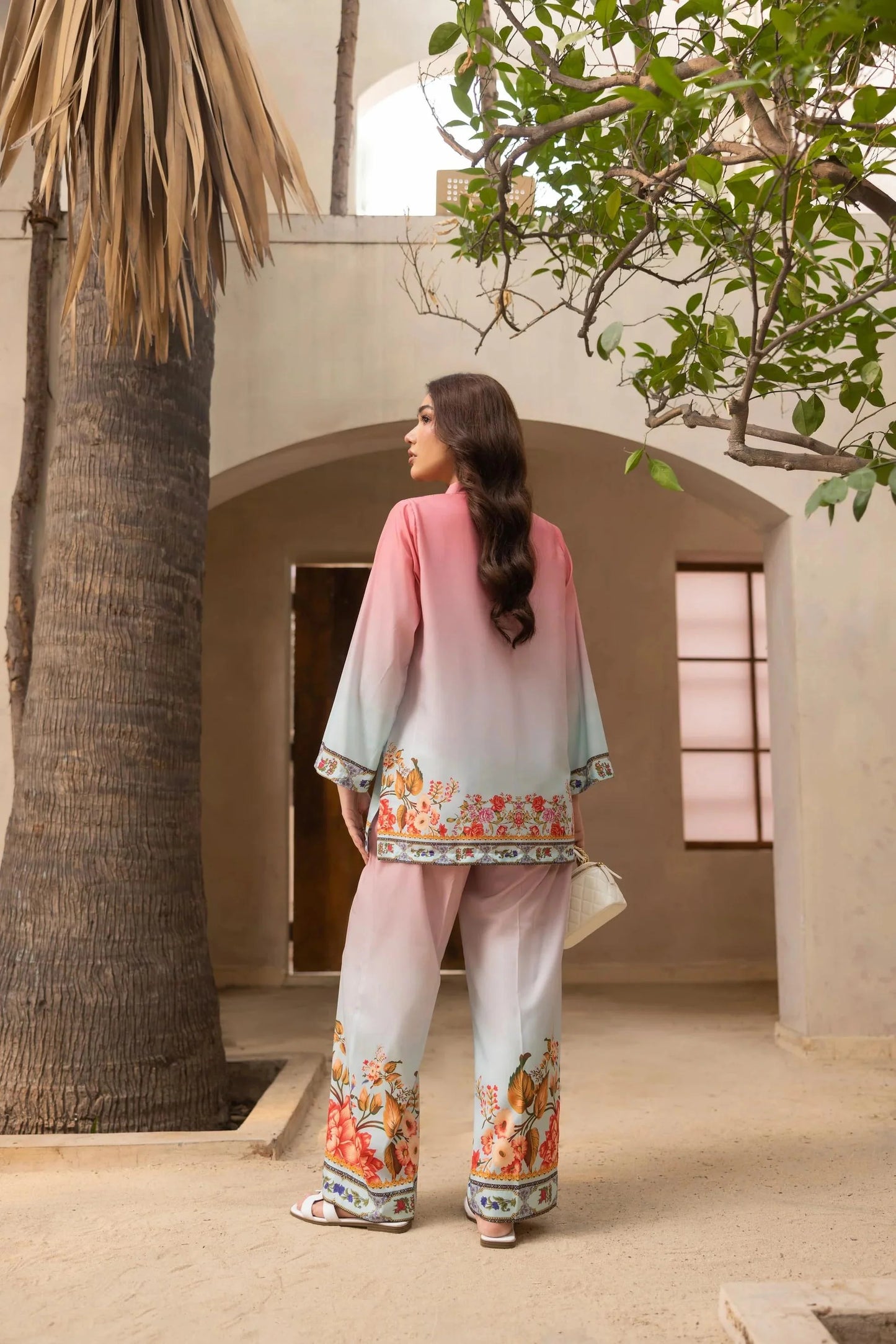 Pink Bloom Printed 2-Piece Co-ord Set