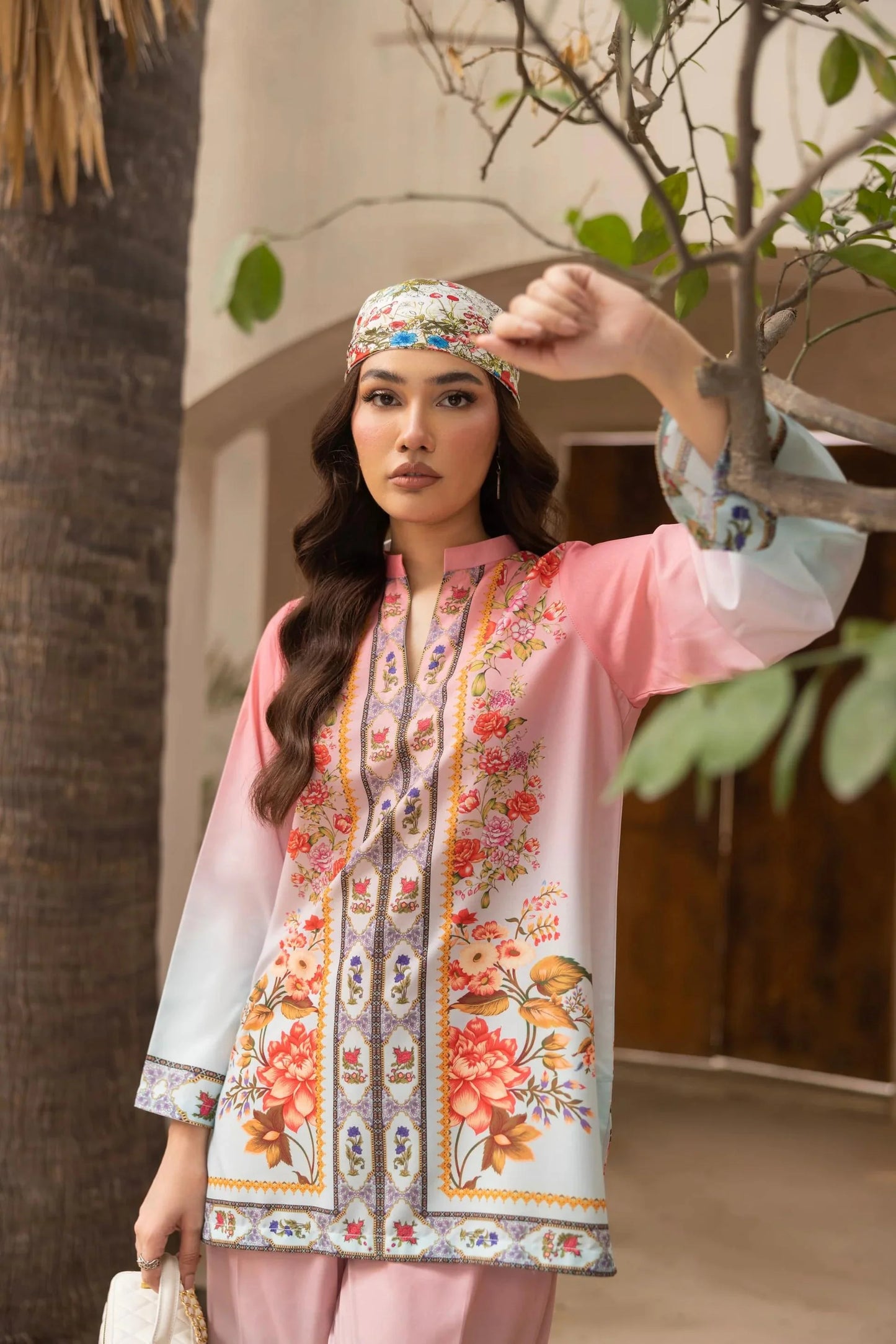 Pink Bloom Printed 2-Piece Co-ord Set