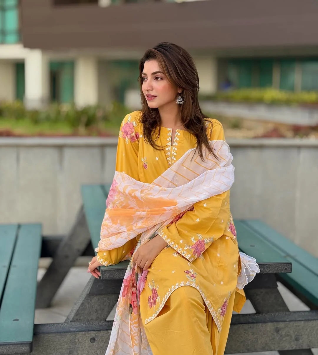 Kanza Embroidered 3Pc