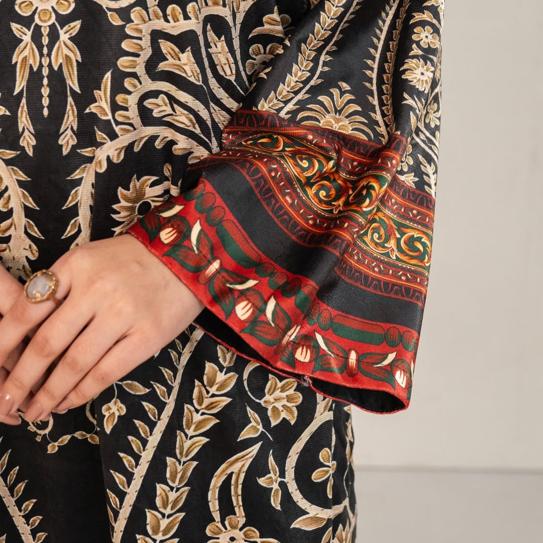 BLACK BLOOM VELVET - 2PCS